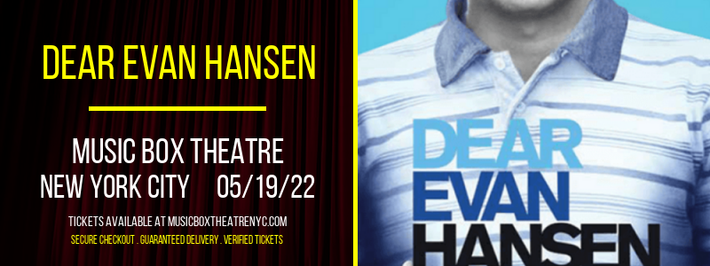 Dear Evan Hansen at Music Box Theatre