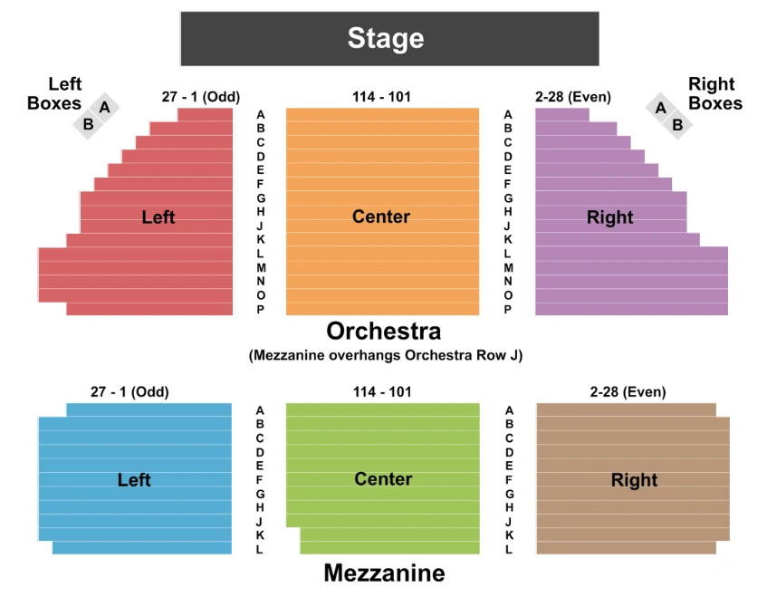 Music Box Theatre NY Seating Chart