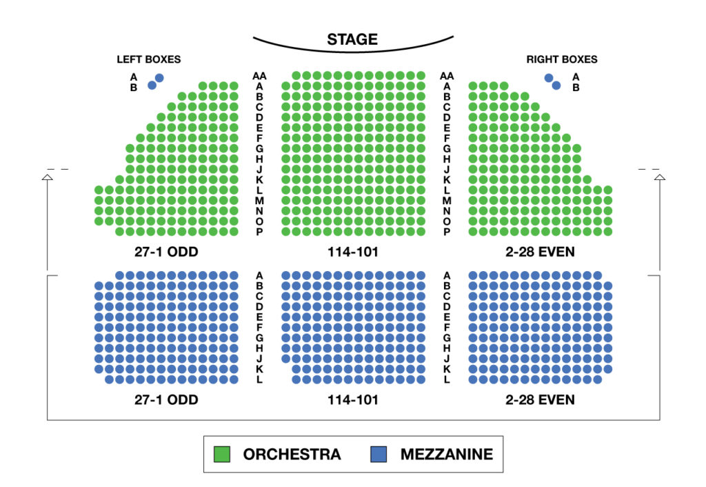 Music Box Theatre Seating Chart | Music Box Theatre | New ...
