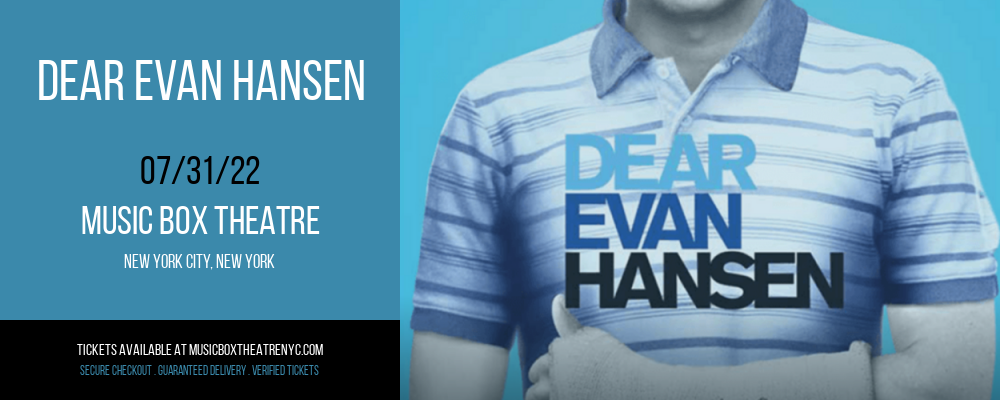 Dear Evan Hansen at Music Box Theatre