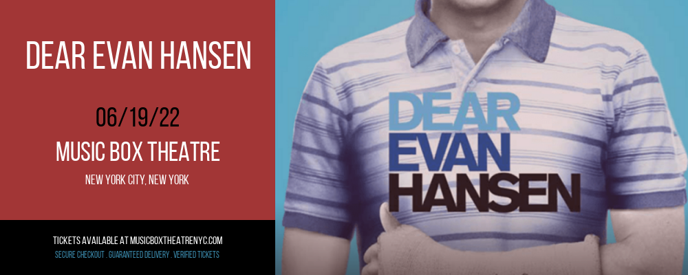 Dear Evan Hansen at Music Box Theatre